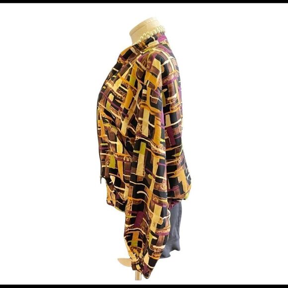 Retro Vintage Multi-Colored Zip-Up Jacket - Picture 4 of 5